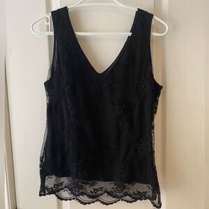 Vintage lace tank with lining